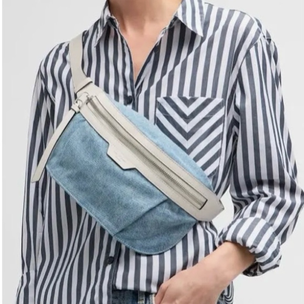 Rag & Bone commuter denim sling bag